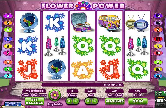 Игровой автомат Flower Power в казино Вулкан X